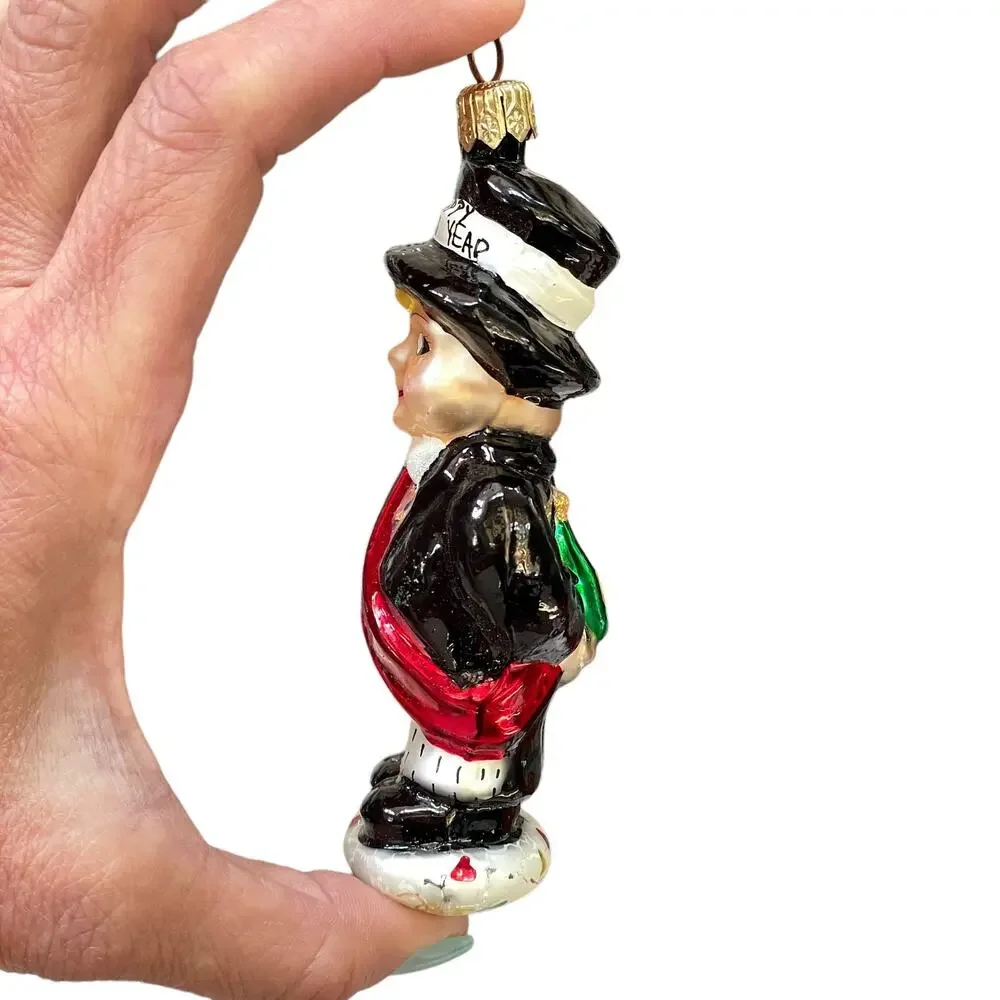 Christopher Radko Happy New Year 2000 Glass Ornament Christmas Mercury READ